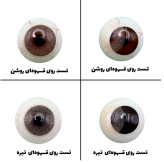 لنز چشم رویال ویژن مدل MOCHA کد 14 رنگ قهوه ای روشن بدون دور