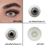 لنز چشم رویال ویژن مدل LAZORD کد 19 رنگ سبز عسلی بدون دور
