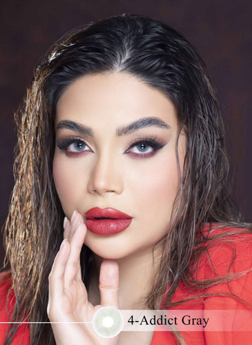 لنز چشم رویال ویژن مدل ADDICT GR کد 4 رنگ طوسی روشن