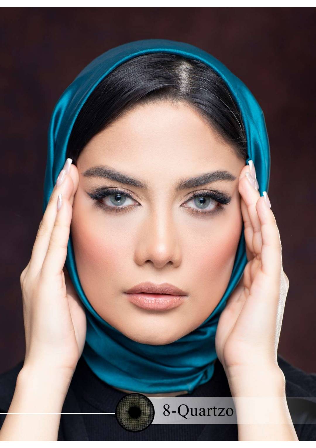 لنز چشم رویال ویژن مدل QUARTZO کد 08 رنگ طوسی سبز روشن بدون دور