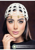 لنز چشم رویال ویژن مدل LUXURY GRAY کد 32 رنگ طوسی آبی مرکز عسلی دور دار