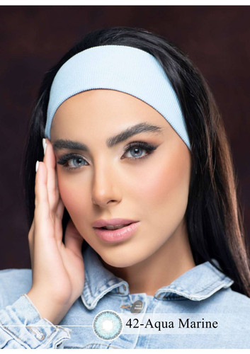 لنز چشم رویال ویژن مدل AQUA MARINE کد 42 رنگ آبی دریایی دوردار