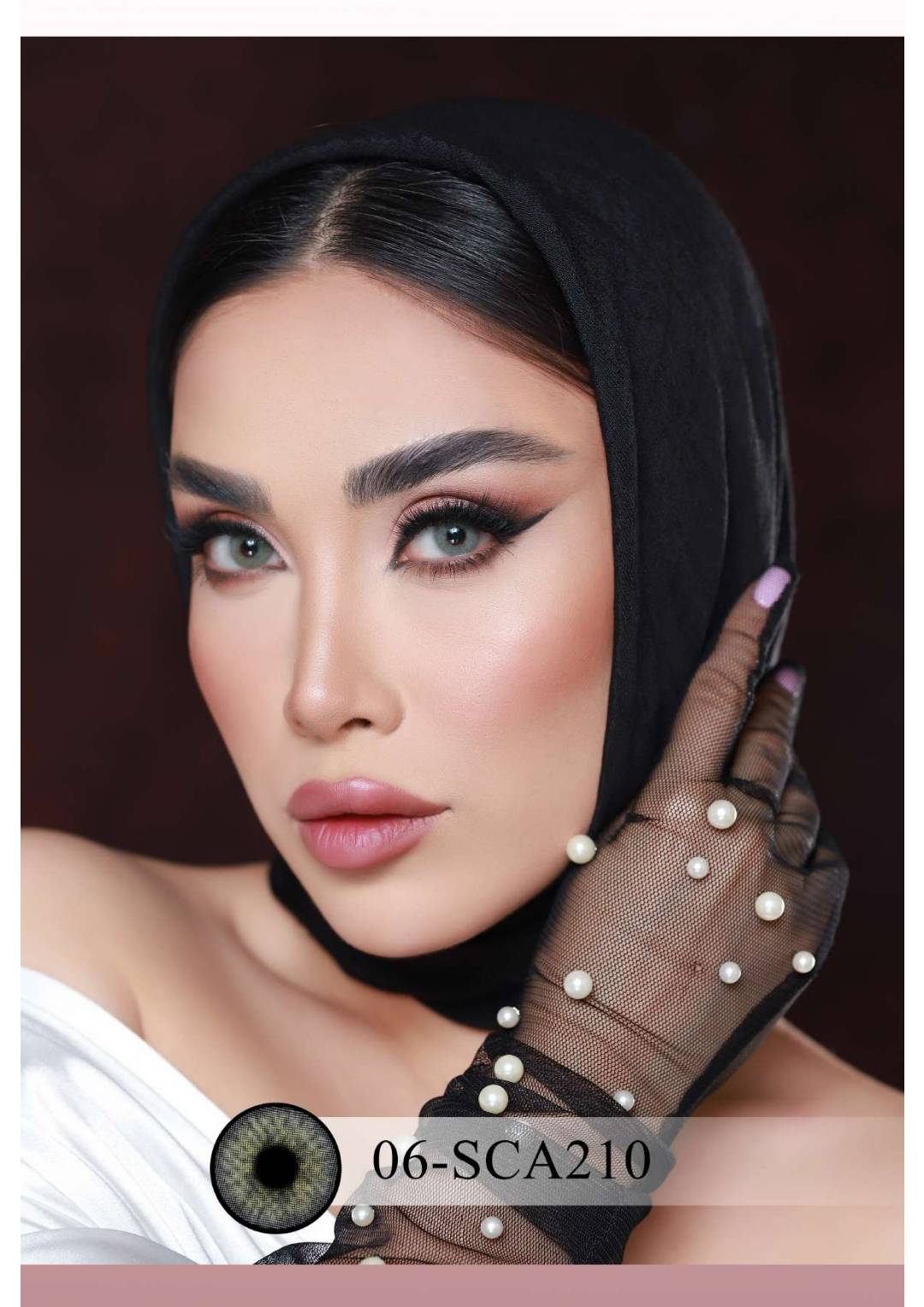 لنز چشم هرا مدل 06 کد SCA210 رنگ طوسی سبز روشن بدون دور