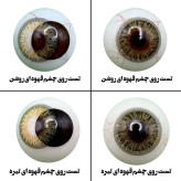 لنز چشم هرا مدل 18 کد FA320 رنگ سبز عسلی تیره دوردار
