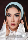 لنز فصلی بیوتی، شماره 1 مدل HV110 هاله دار و رگه دار طوسی آبی تیره
