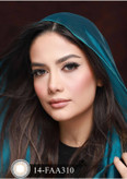 لنز فصلی بیوتی، شماره 14 مدل FAA310 هاله دار و رگه دار طوسی عسلی روشن