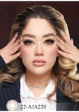 لنز فصلی بیوتی، شماره 22 مدل AJA220 دور دار قهوه ای شکلاتی روشن