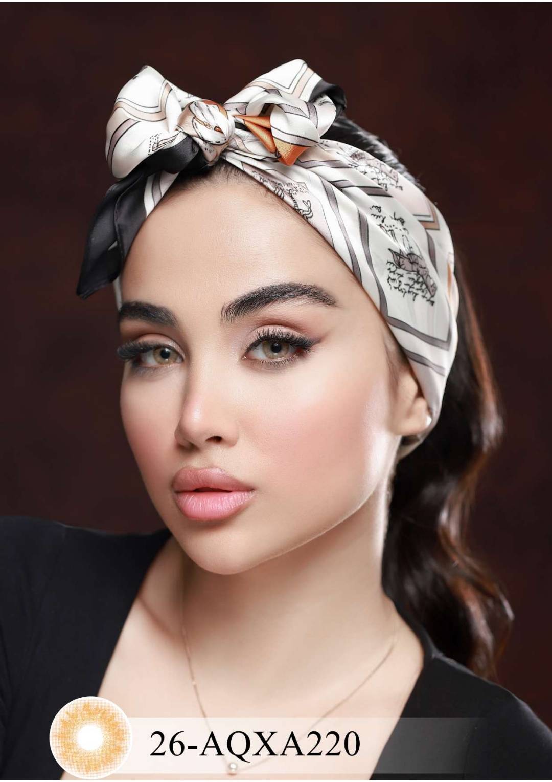 لنز فصلی بیوتی، شماره 26 مدل AQXA220 عسلی روشن
