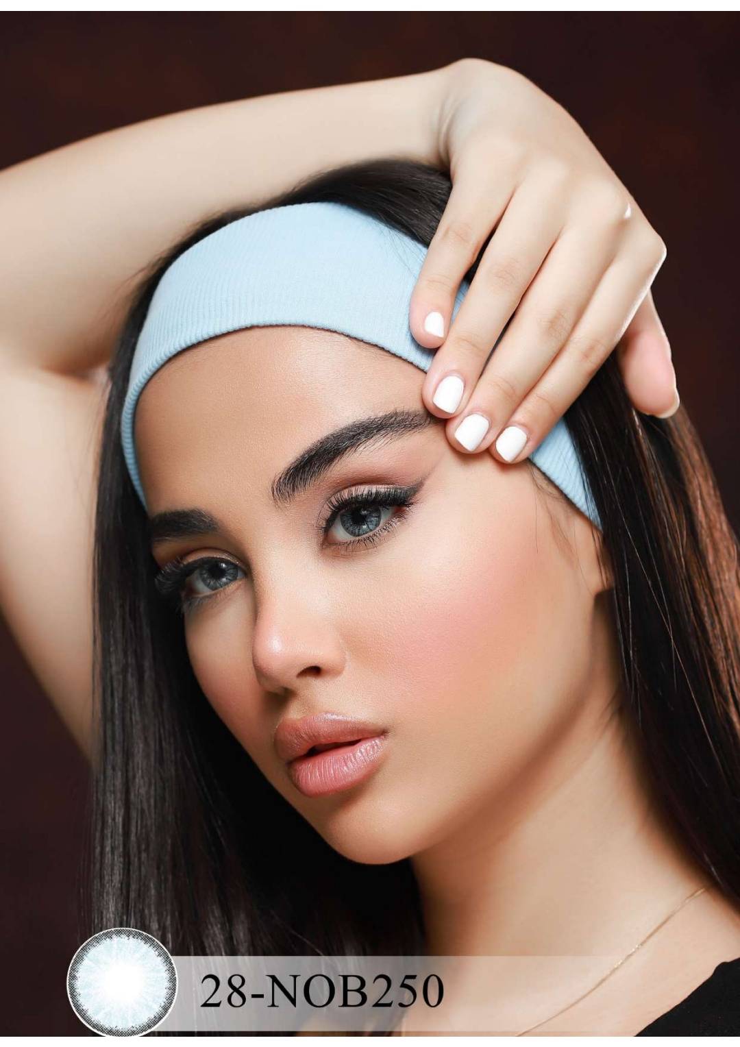 لنز فصلی بیوتی، شماره 28 مدل NOB250 دور دار آبی یخی