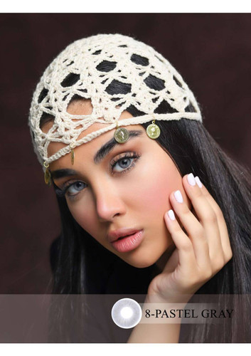 لنز کانفست شماره 8 مدل Pastel gray خاکستری پاستلی روشن