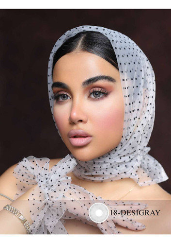 لنز کانفست شماره 18 مدل Desigray طوسی روشن
