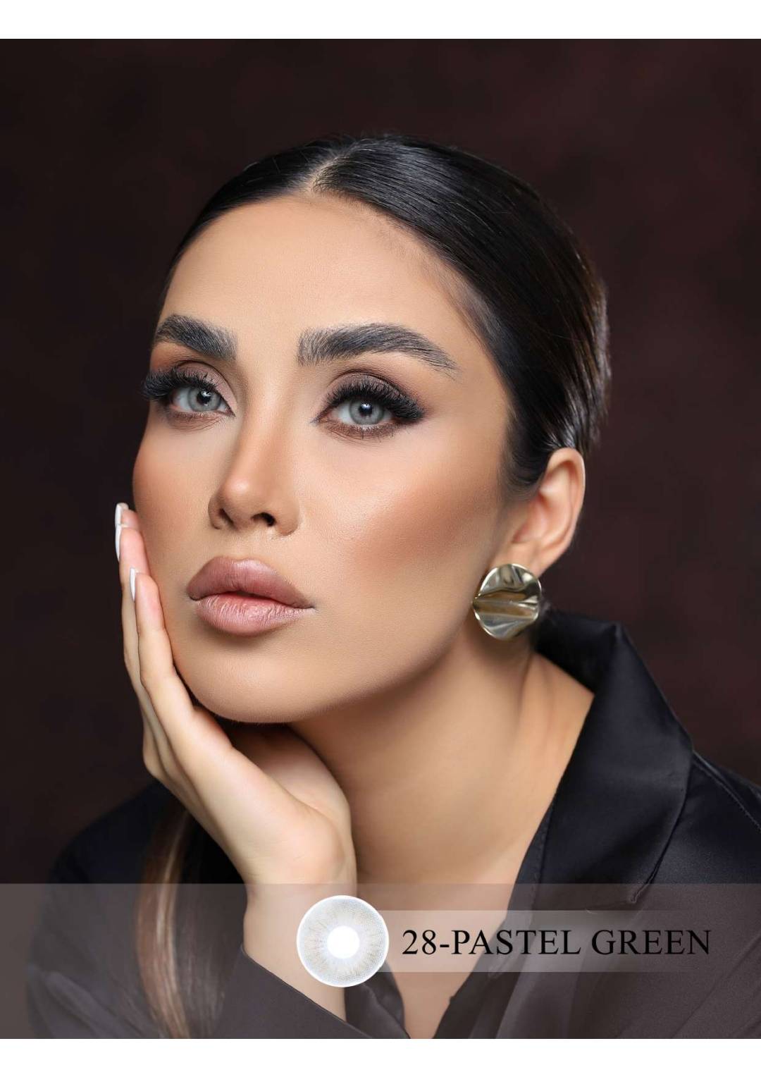 لنز کانفست شماره 28 مدل Pastel Green طوسی پاستلی