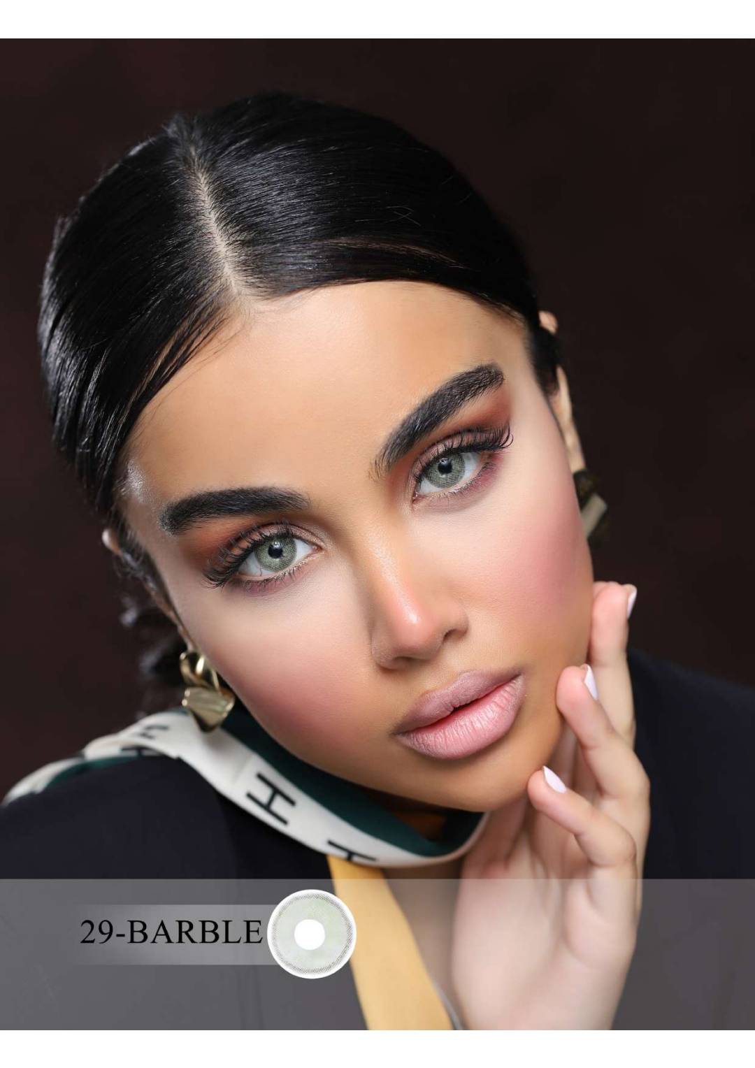 لنز کانفست شماره 29 مدل Barbie سبز یخی