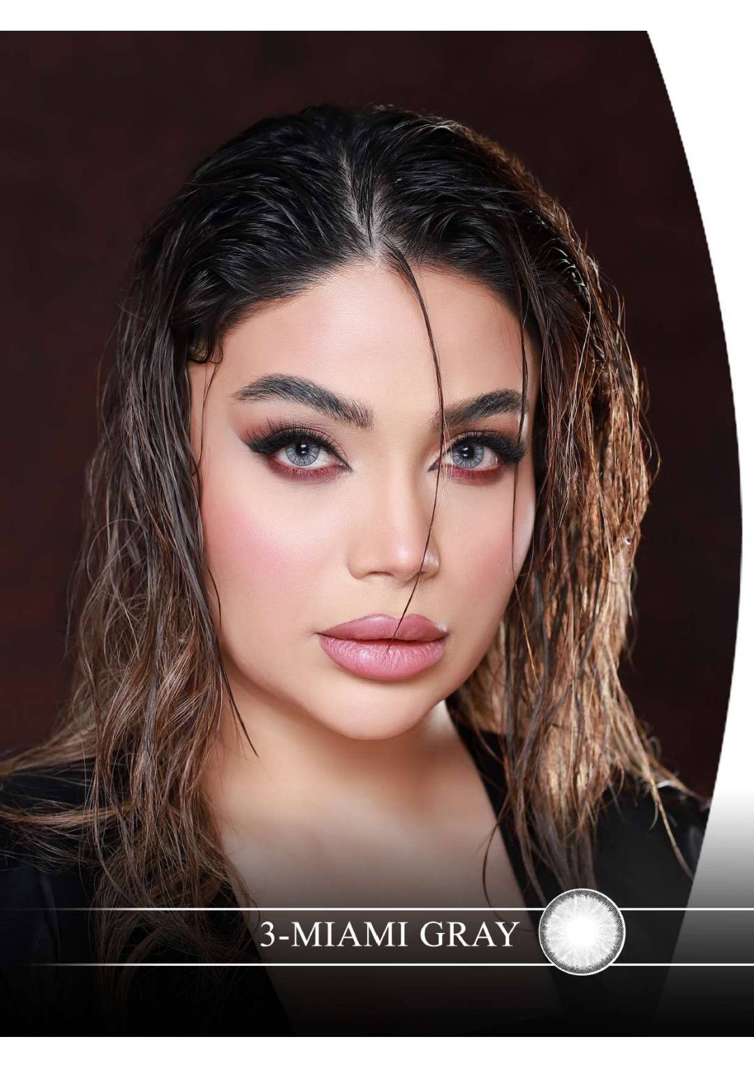 لنز چشم هرا گریس مدل  Miami gray  کد 03 رنگ طوسی دوردار