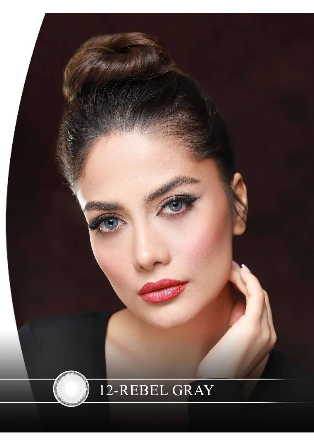 لنز چشم هرا گریس مدل   Rebel gray کد 12 رنگ طوسی خاکستری ملایم