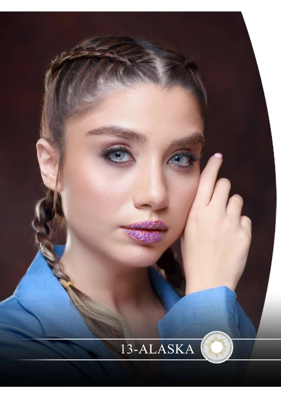 لنز چشم هرا گریس مدل  Alaska کد 13 رنگ سبز خاکستری دوردار
