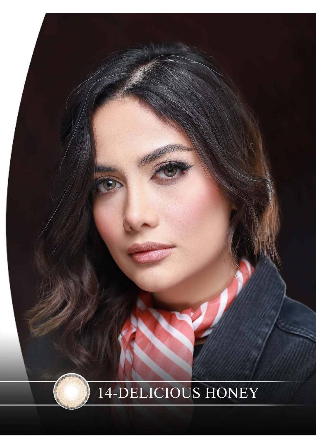 لنز چشم هرا گریس مدل   Delicious honey کد 14 رنگ عسلی خاکی