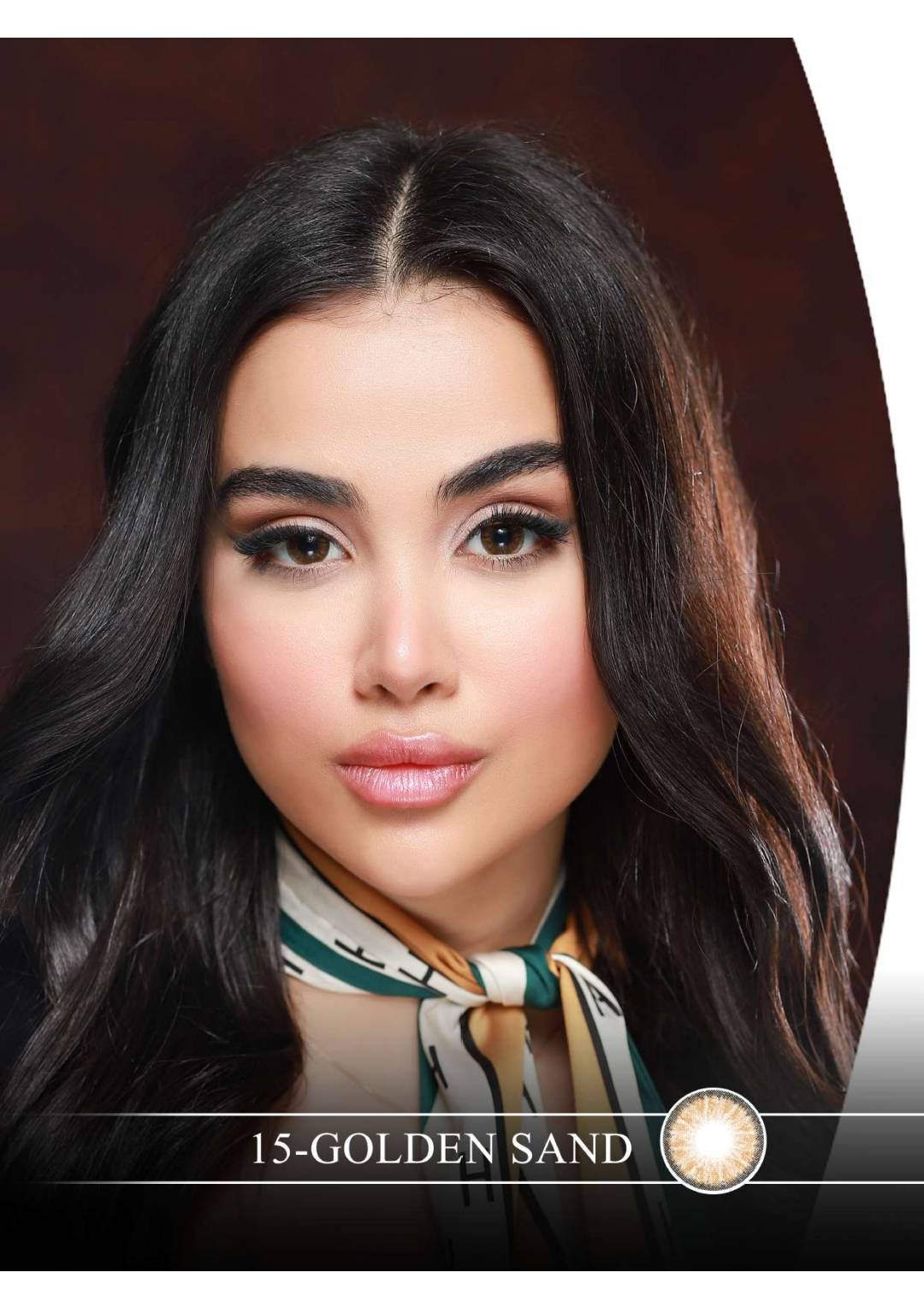 لنز چشم هرا گریس مدل  Golden sand کد 15 رنگ قهوه ای دوردار