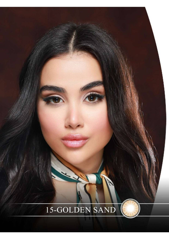 لنز چشم هرا گریس مدل Golden sand کد 15 رنگ قهوه ای دوردار