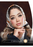 لنز چشم هرا گریس مدل Diva hazel کد 17 رنگ سبز عسلی