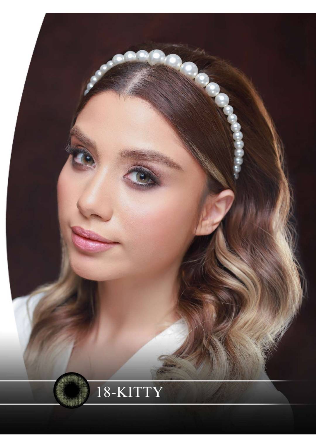 لنز چشم هرا گریس مدل Kitty کد 18 رنگ سبز دور طوسی