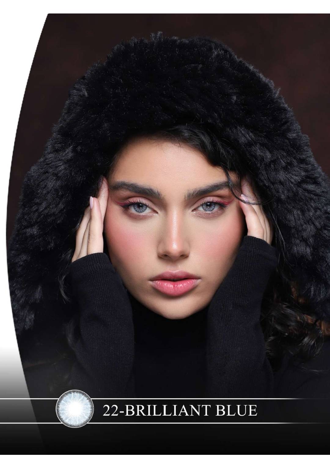 لنز چشم هرا گریس مدل Brilliant blue کد 22 رنگ آبی دوردار