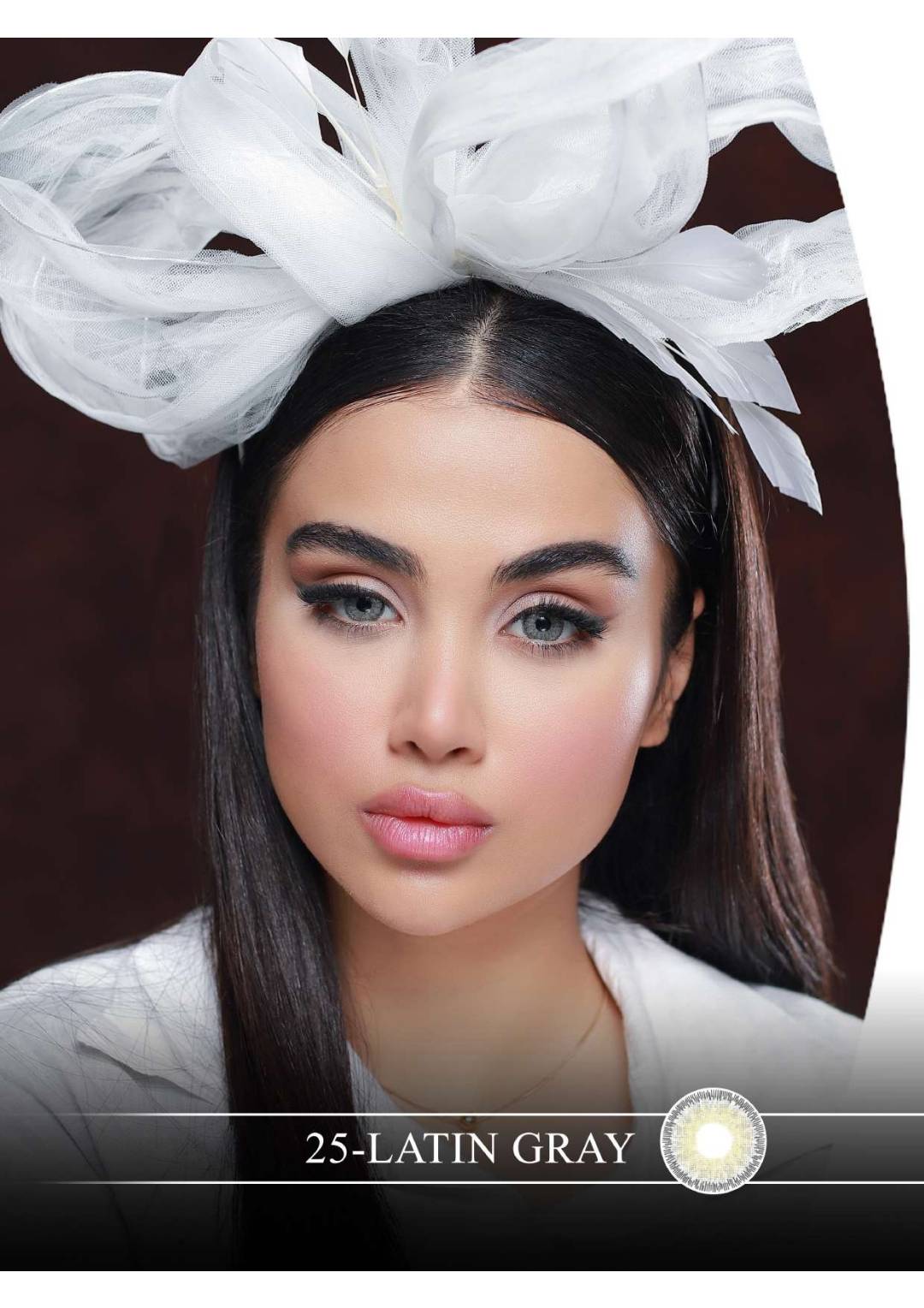 لنز چشم هرا گریس مدل  Latin gray کد 25 رنگ طوسی اروپایی