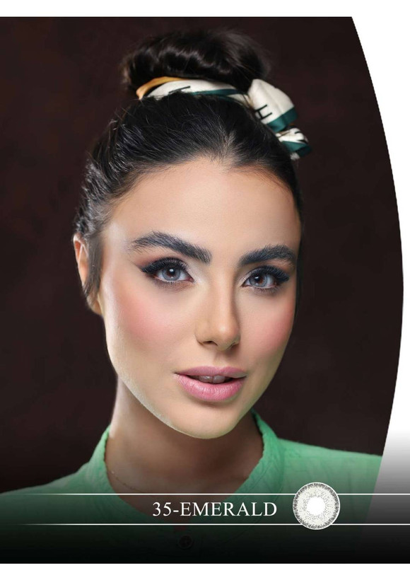 لنز چشم هرا گریس مدل Emerald کد 35 رنگ سبز کهربایی