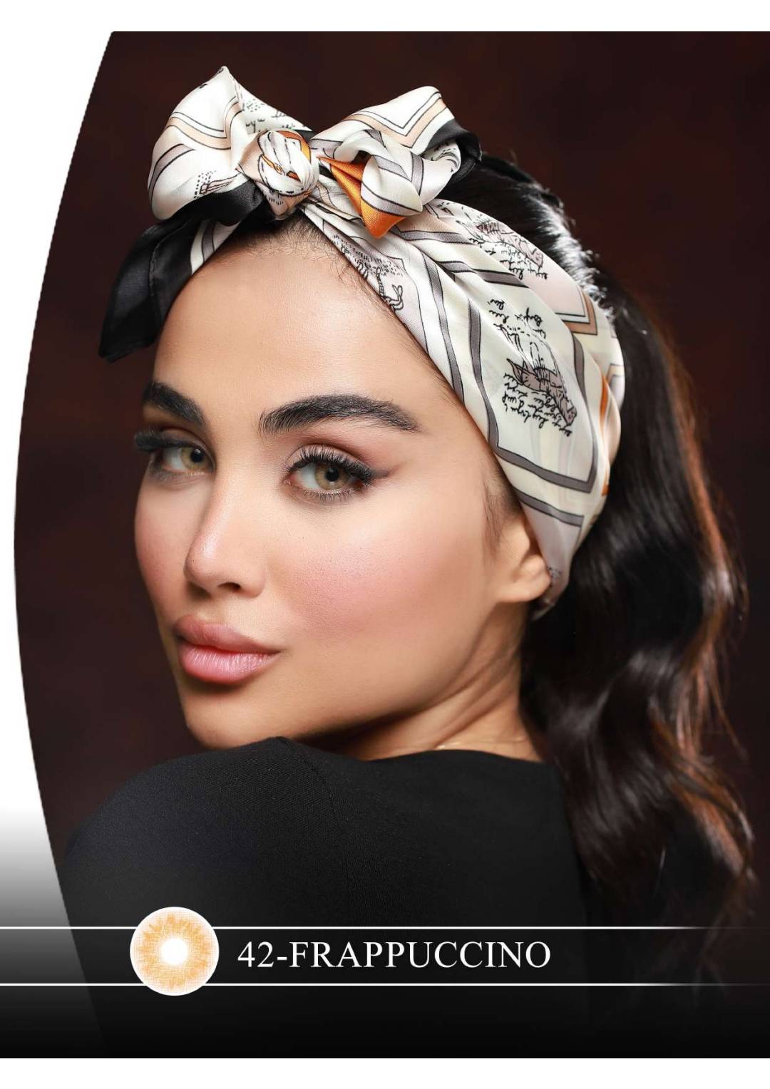 لنز چشم هرا گریس مدل Frappuccino  کد 42 رنگ عسلی فندقی خیلی روشن بدون دور