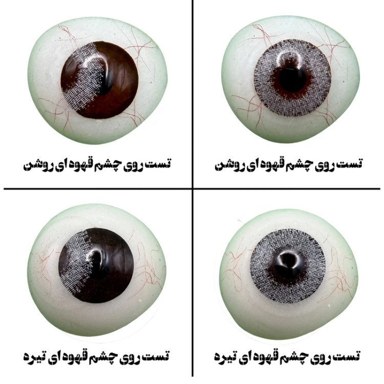 لنز چشم هرا گریس مدل Halloween کد 02 رنگ طوسی یخی