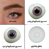 لنز چشم هرا گریس مدل Halloween کد 02 رنگ طوسی یخی