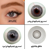 لنز چشم هرا گریس مدل Honey gray کد 05 رنگ طوسی دوردار