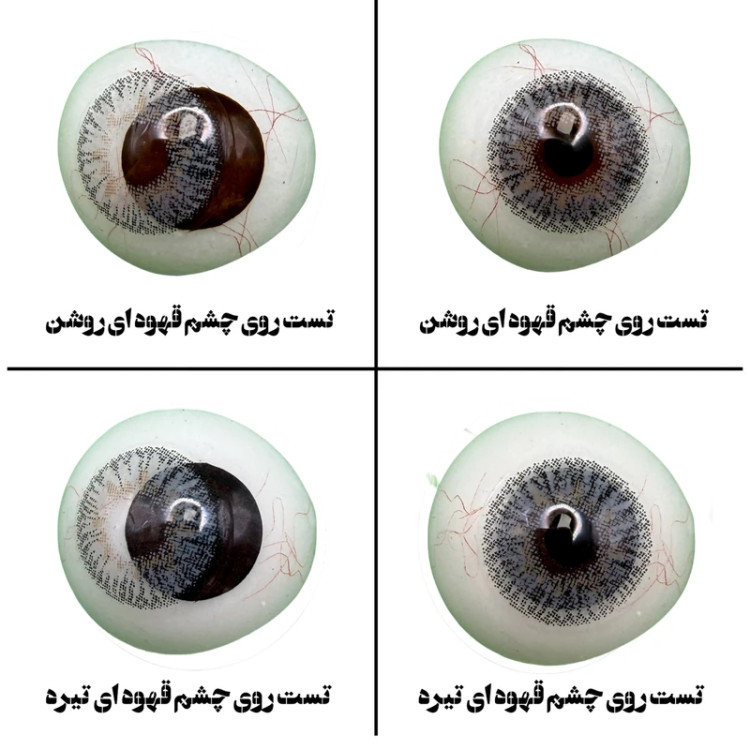 لنز چشم هرا گریس مدل Pale gray کد 08 رنگ طوسی عسلی دوردار